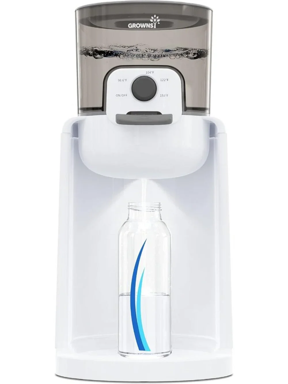 Instant Baby Bottle Warmer with Night Light & 4-Temp Control for Quick Heating